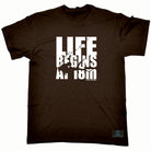 Ow Life Begins At 18M - Mens Funny T-Shirt Tshirts