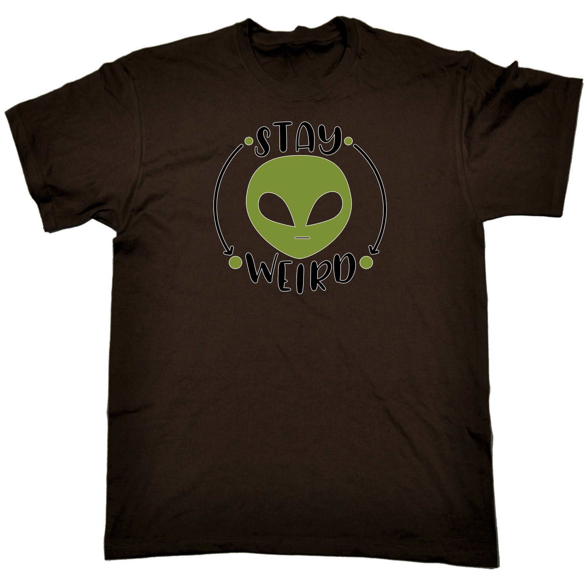 Stay Weird Alien V2 - Mens 123t Funny T-Shirt Tshirts