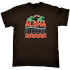 Aloha Summer Surfing Surf - Mens Funny T-Shirt Tshirts