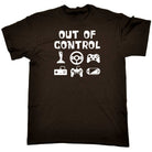 Out Of Control Gamer Games Video - Mens 123t Funny T-Shirt Tshirts