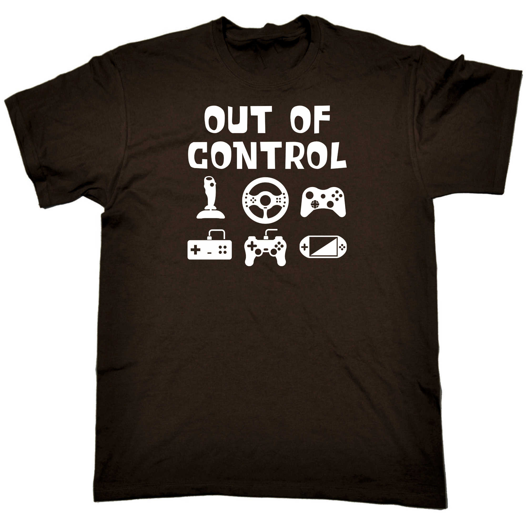 Out Of Control Gamer Games Video - Mens 123t Funny T-Shirt Tshirts