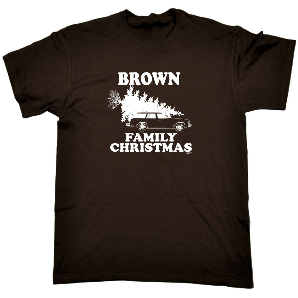 Family Christmas Brown - Mens Funny T-Shirt Tshirts