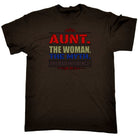 Aunt The Woman The Myth Colour Auntie - Mens 123t Funny T-Shirt Tshirts