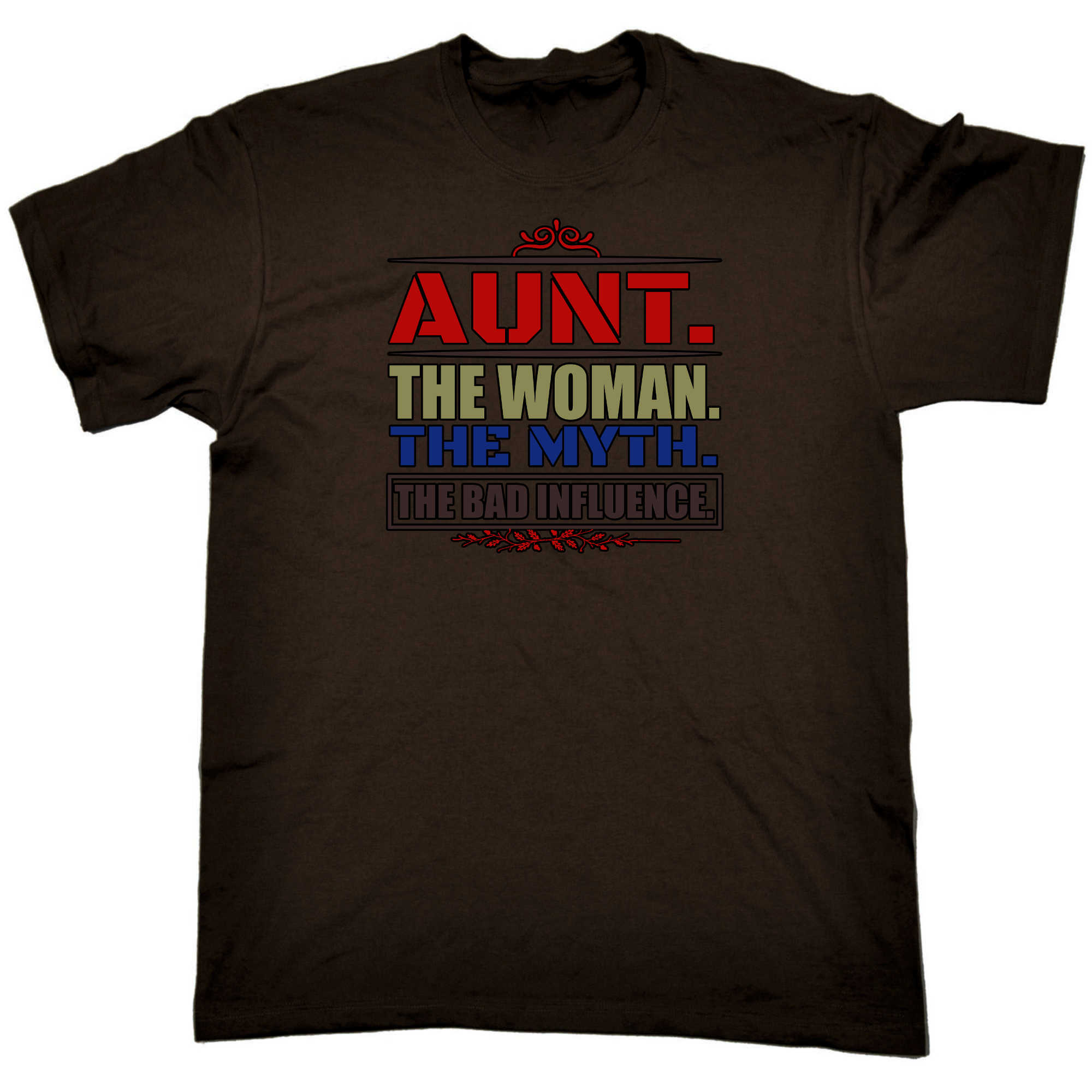 Aunt The Woman The Myth Colour Auntie - Mens 123t Funny T-Shirt Tshirts