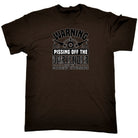 Warning Pissing Off The Bartender - Mens 123t Funny T-Shirt Tshirts