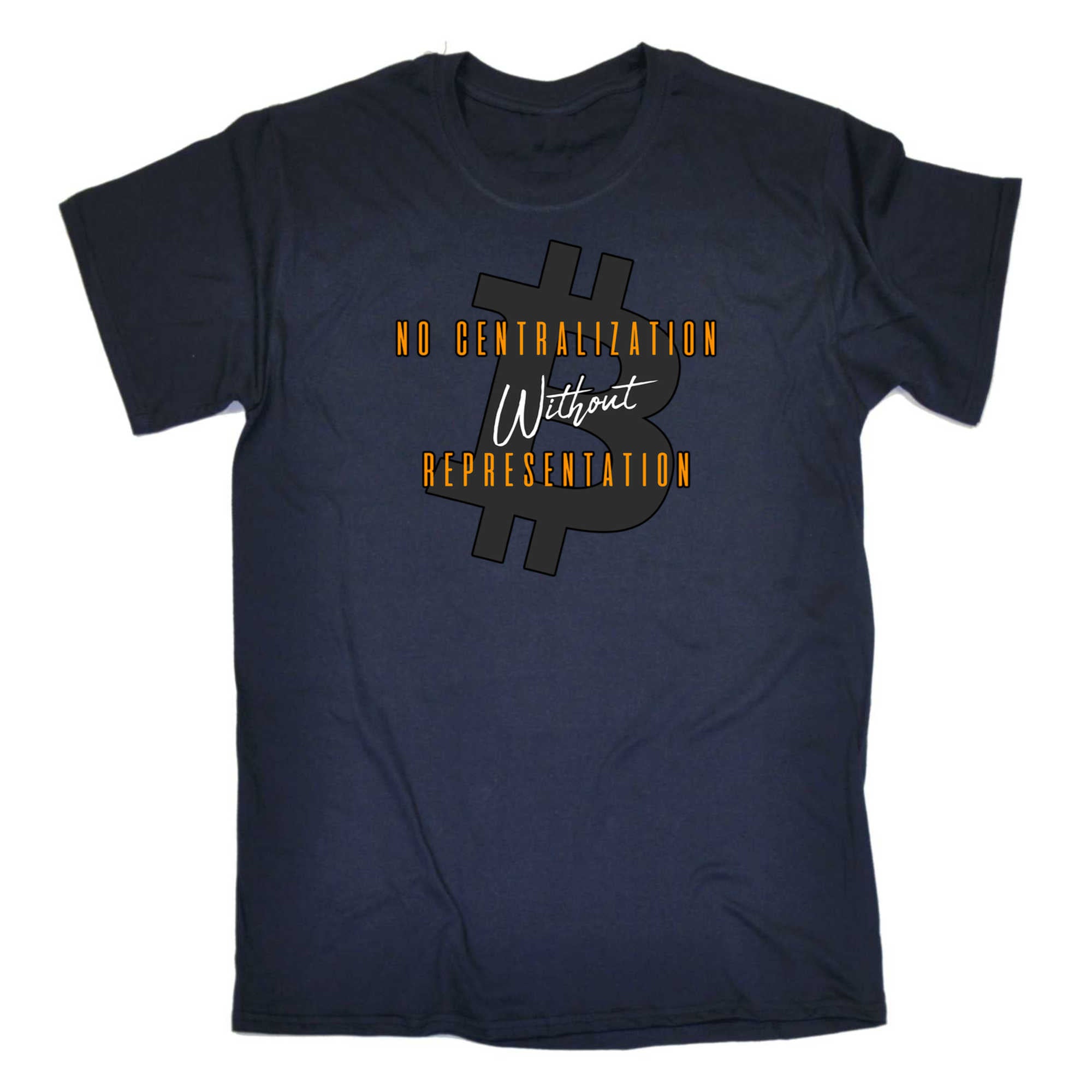 No Centralization Without Representation With Bitcoin - Mens 123t Funny T-Shirt Tshirts
