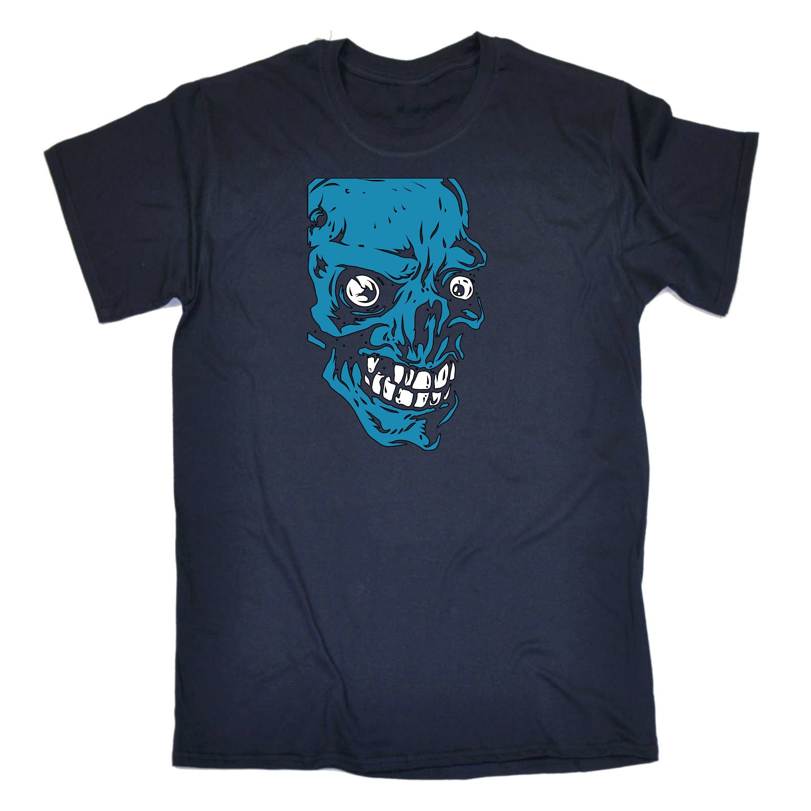 Blue Skull - Mens Funny T-Shirt Tshirts