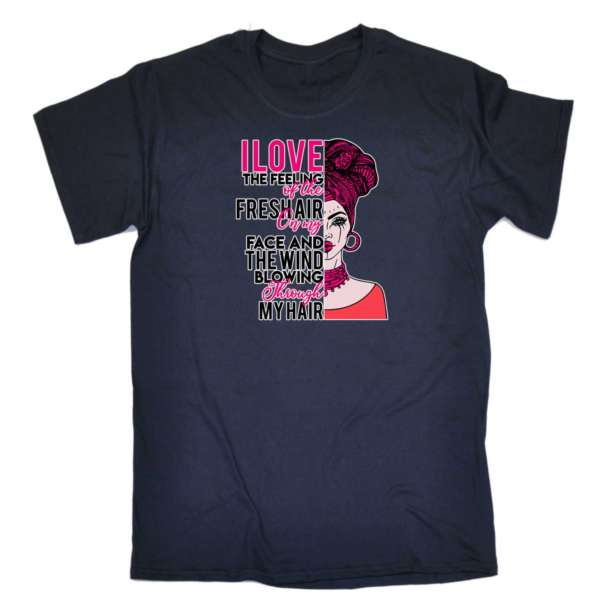 I Love The Feeling Of The Freshair Afro - Mens 123t Funny T-Shirt Tshirts
