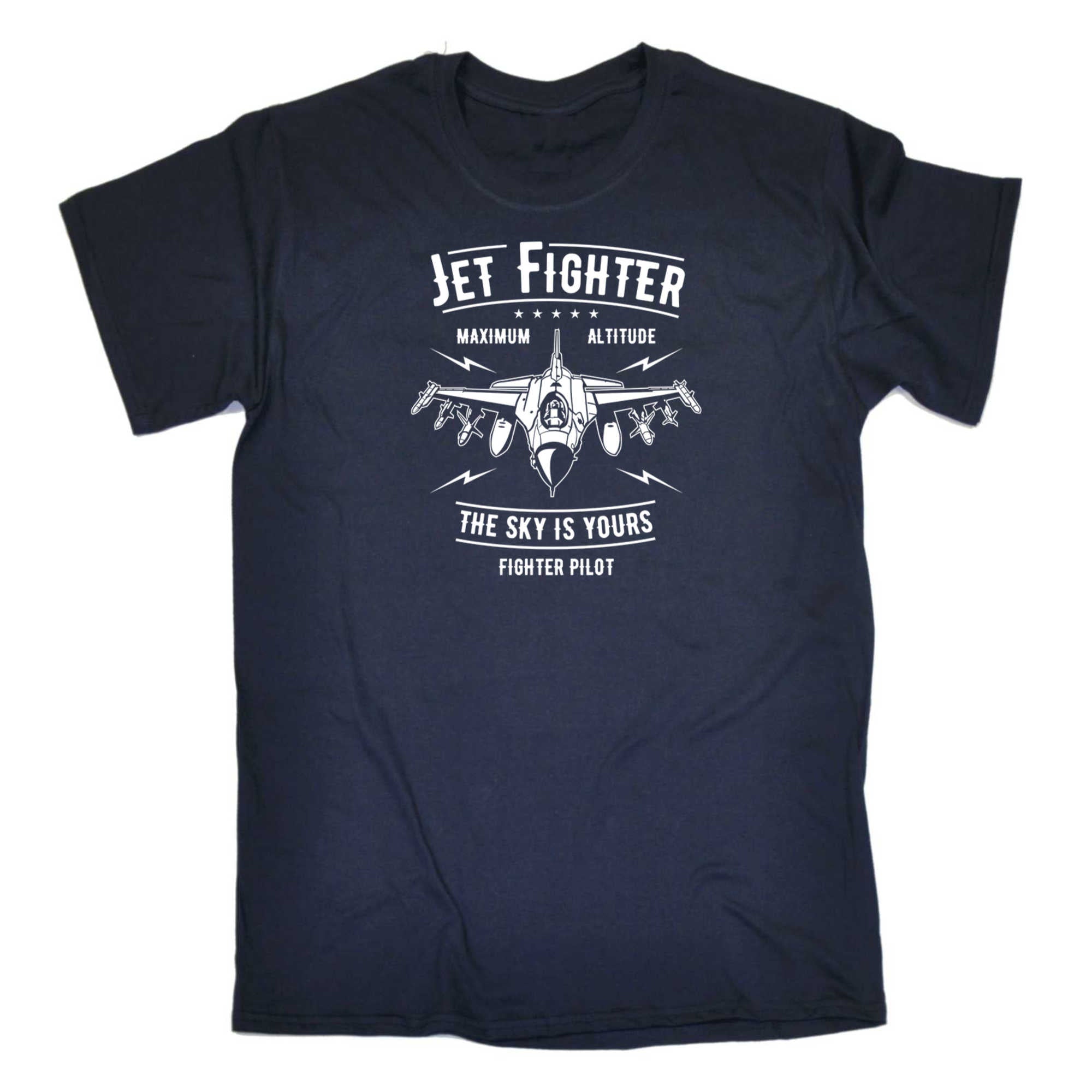 Jet Fighter Maximum Altitude Plane - Mens 123t Funny T-Shirt Tshirts