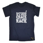 Aa Happiness Is A Nice Crack - Mens Funny T-Shirt Tshirts