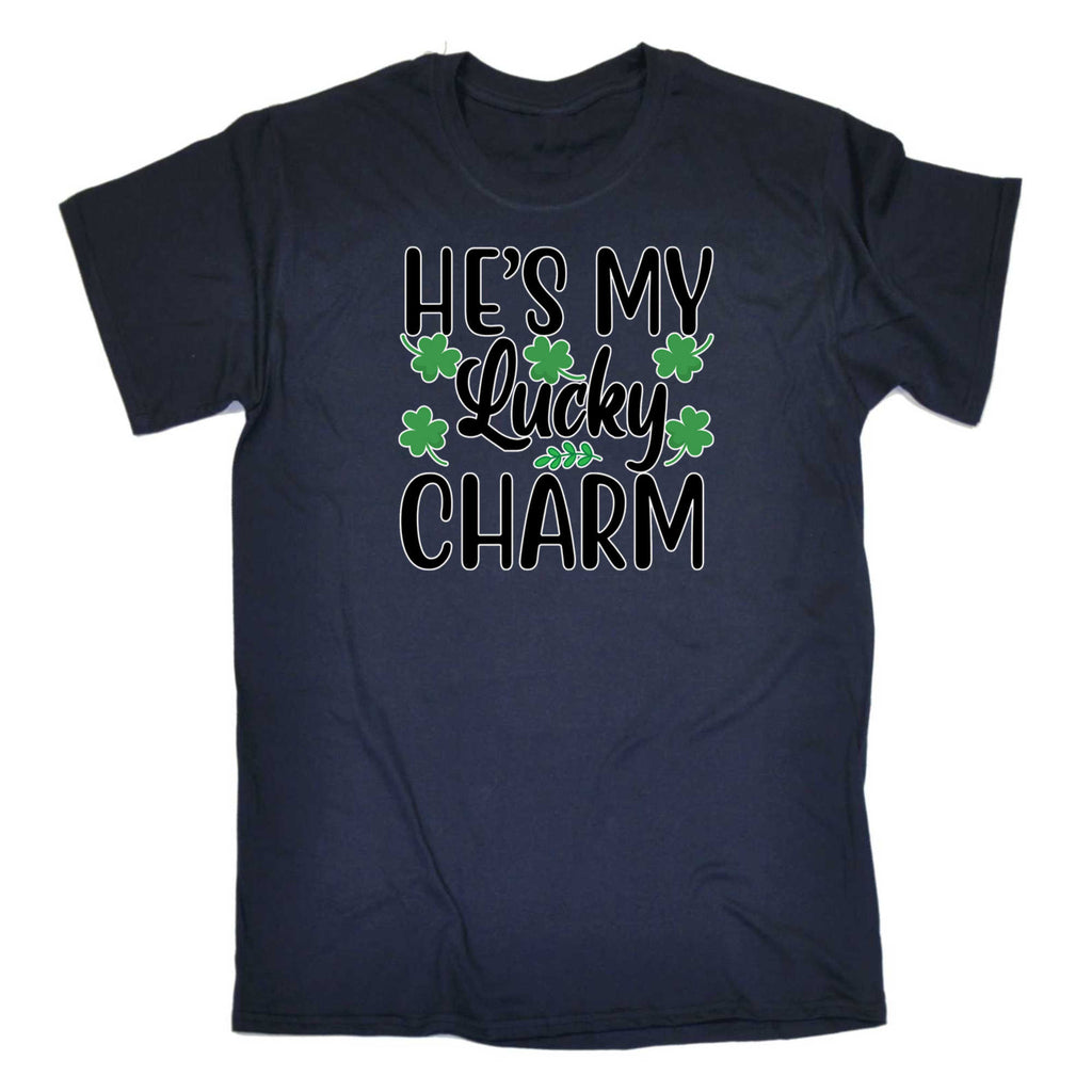 Hes My Lucky Charm Irish St Patricks Day Ireland - Mens 123t Funny T-Shirt Tshirts