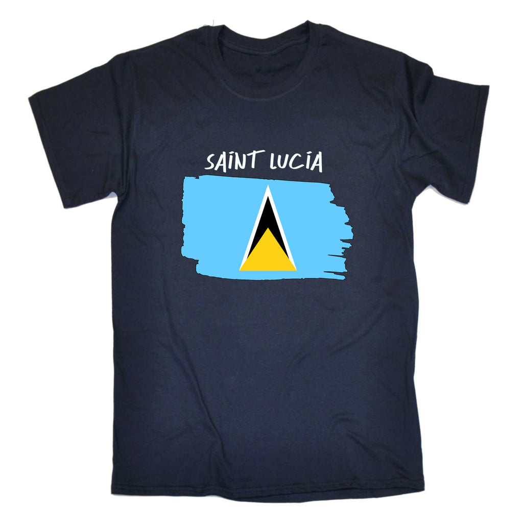 Saint Lucia - Mens Funny T-Shirt Tshirts