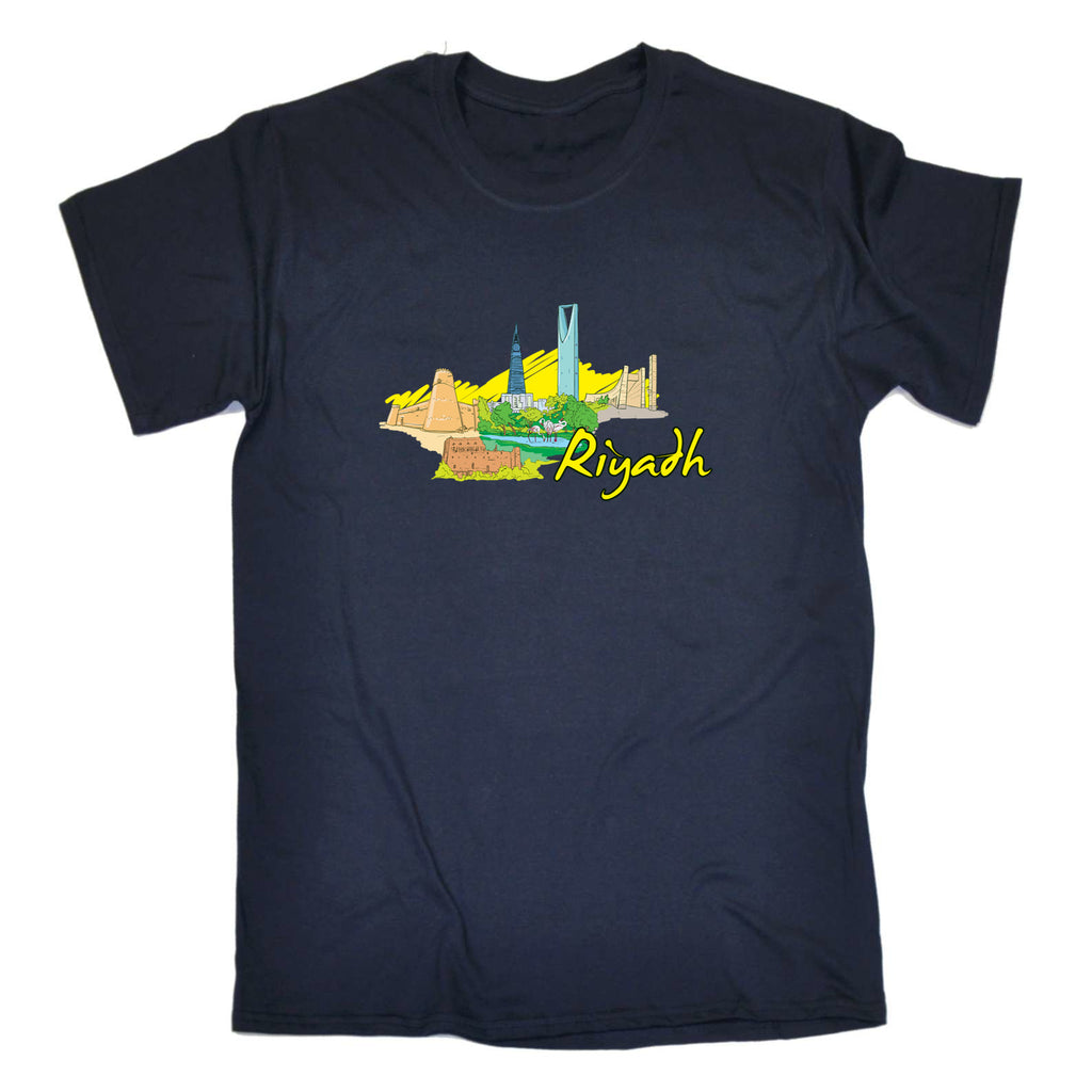 Riyadh Saudi Arabia Country Flag Destination - Mens 123t Funny T-Shirt Tshirts