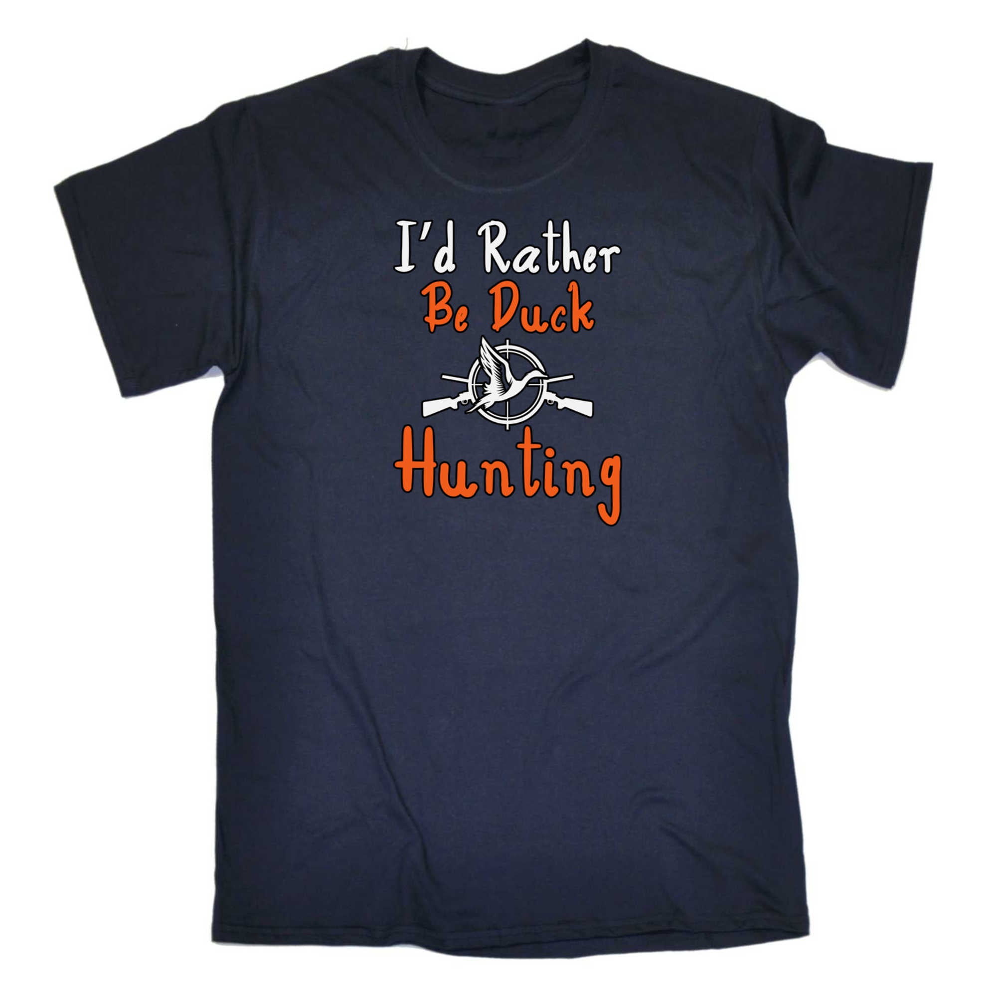 Id Rather Be Duck Hunting - Mens 123t Funny T-Shirt Tshirts