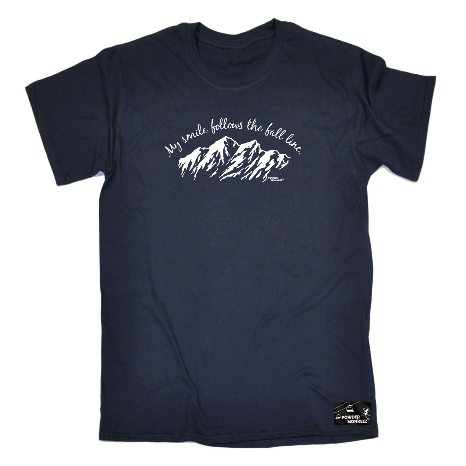 Pm My Smile Follows The Fall Line - Mens Funny T-Shirt Tshirts