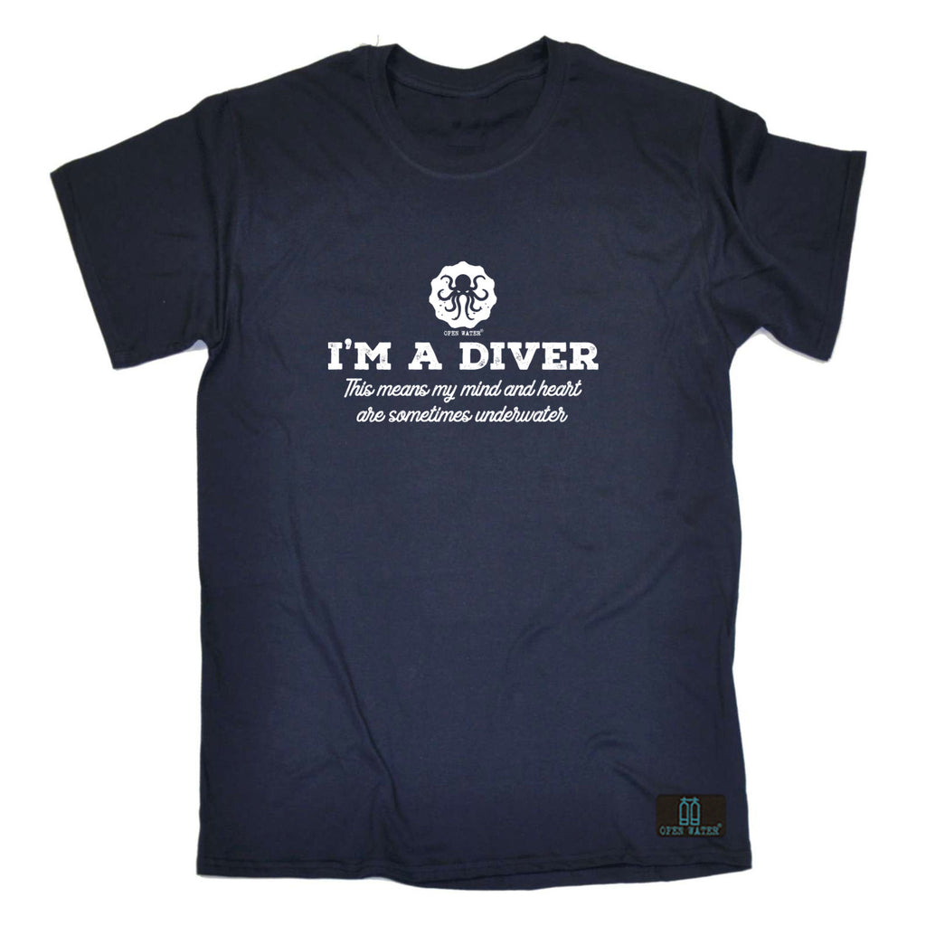 Ow Im A Diver Underwater - Mens Funny T-Shirt Tshirts