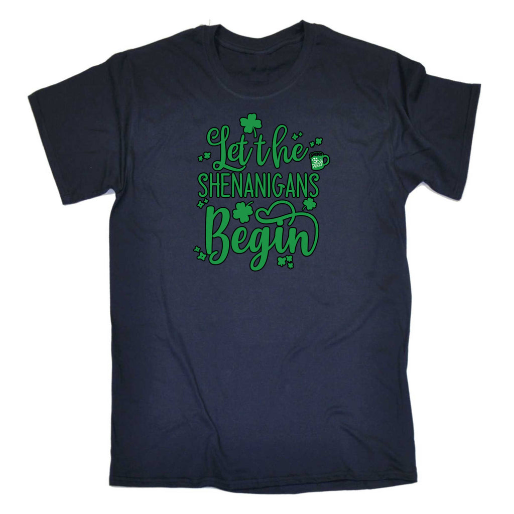 Let The Shenanigans Begin Irish St Patricks Day Ireland - Mens 123t Funny T-Shirt Tshirts