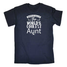 Officially The Worlds Coolest Aunt Auntie - Mens 123t Funny T-Shirt Tshirts