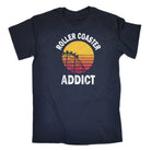 Roller Coaster Addict Theme Park Adrenaline - Mens Funny T-Shirt Tshirts