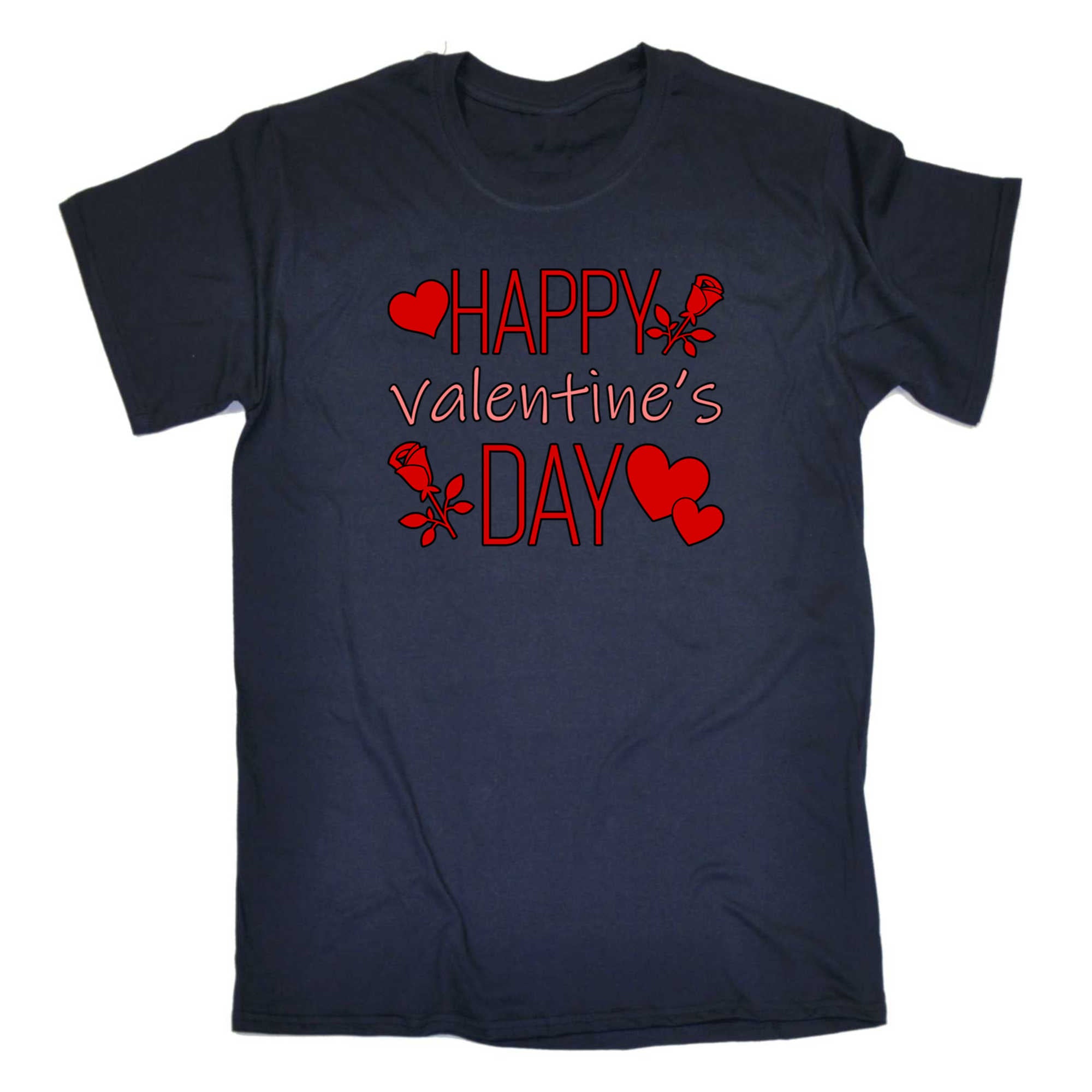 Happy Valentines Day Love - Mens 123t Funny T-Shirt Tshirts