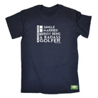 Oob Relationship Status Badass Golfer - Mens Funny T-Shirt Tshirts