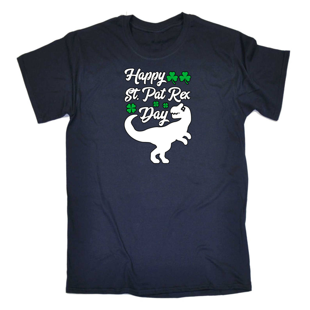 Happy St Patricks Day T Rex Dinosaur Irish - Mens 123t Funny T-Shirt Tshirts