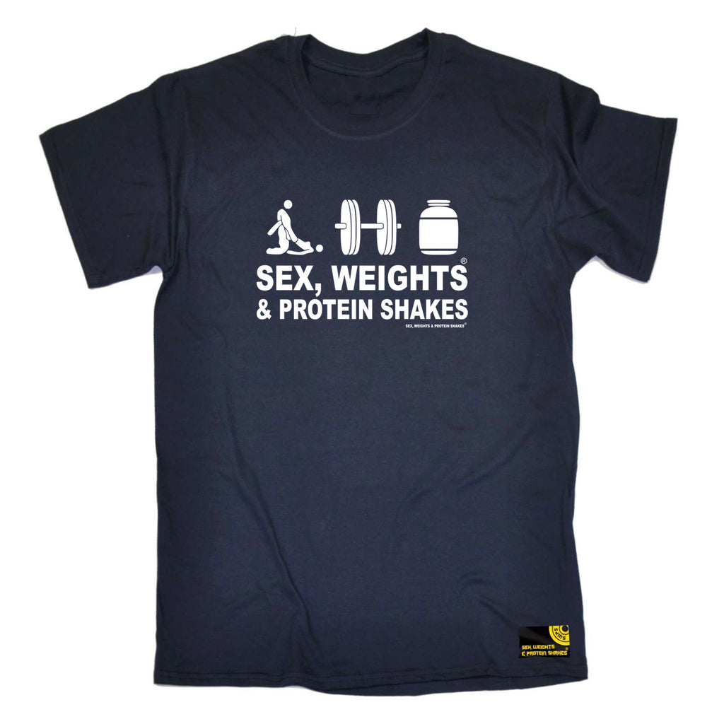 Swps Sex Weights Protein Shakes D3 - Mens Funny T-Shirt Tshirts