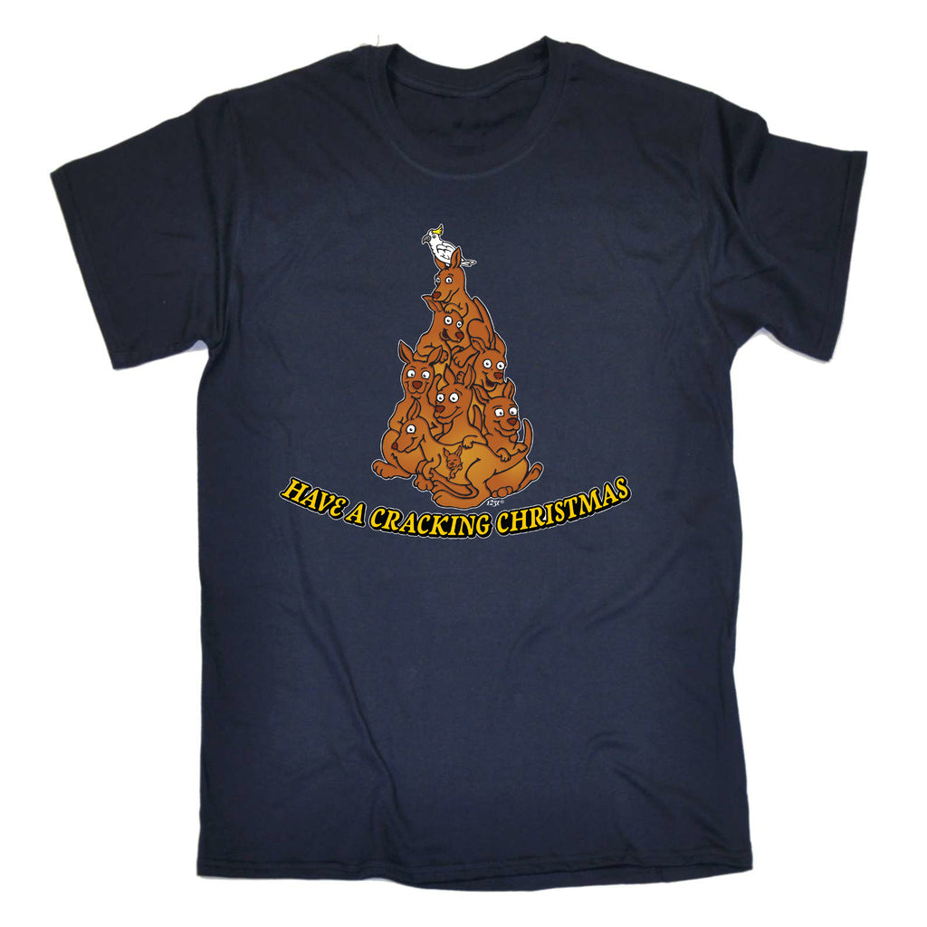 Have A Cracking Christmas Kangaroo - Mens Funny T-Shirt Tshirts