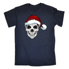 Santa Skull Christmas Xmas - Mens Funny T-Shirt Tshirts
