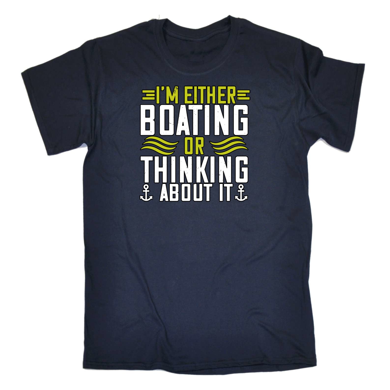 Sailing Im Either Boating Or Thinking About It - Mens 123t Funny T-Shirt Tshirts