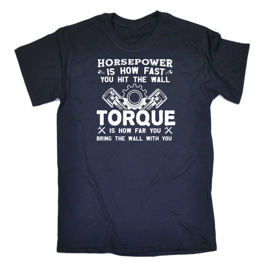 Horsepower Torque Mechanic Car - Mens 123t Funny T-Shirt Tshirts