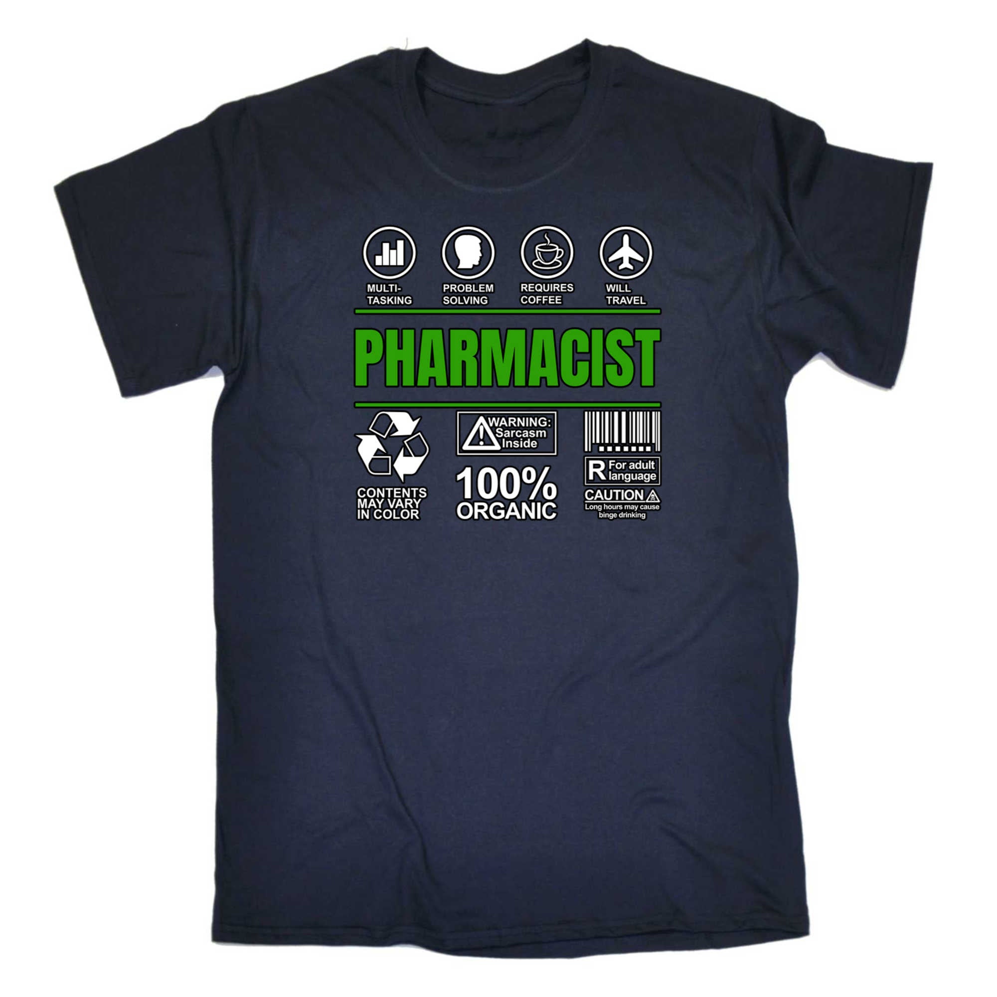 Pharmacist Sarcastic Humour - Mens 123t Funny T-Shirt Tshirts