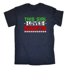 This Girl Loves Santa Christmas Xmas - Mens Funny T-Shirt Tshirts