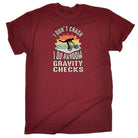 Dont Crash Random Gravity Checks Cycling Bicycle Bike - Mens Funny T-Shirt Tshirts
