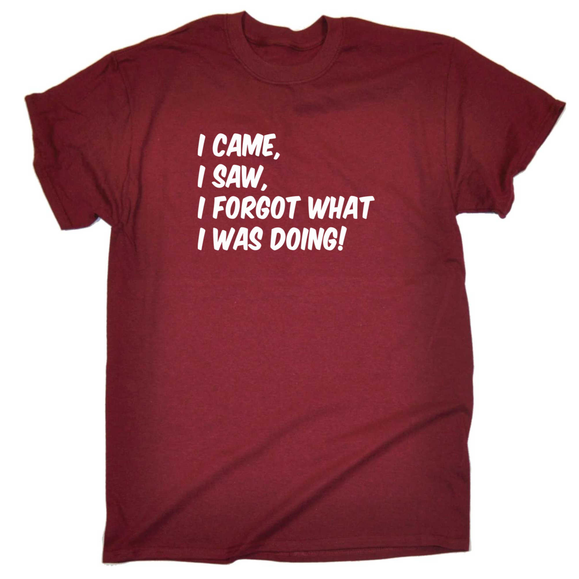 I Came Saw Forgot What I Was Doing - Mens 123t Funny T-Shirt Tshirts