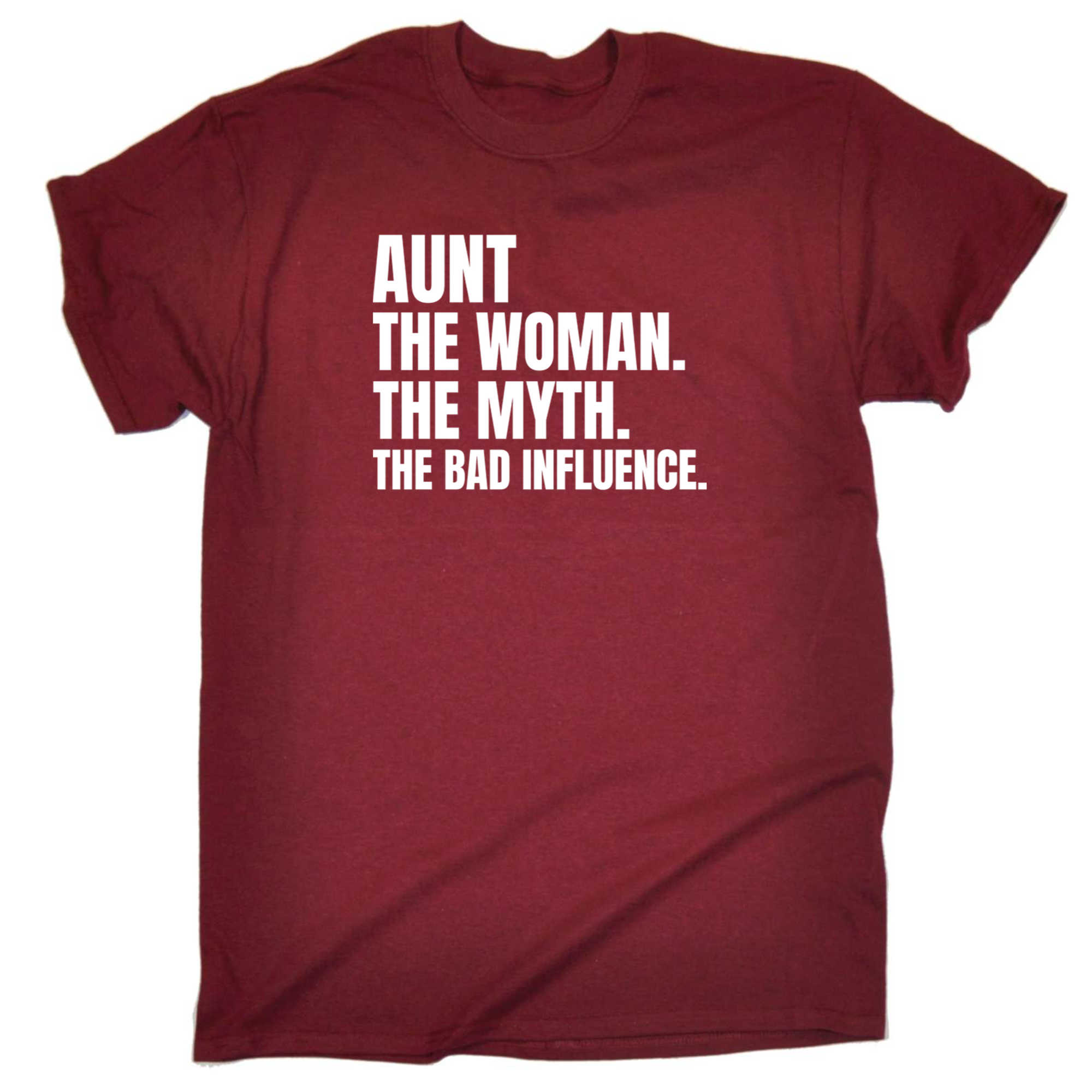 Aunt The Women The Myth White Mothers Day - Mens 123t Funny T-Shirt Tshirts