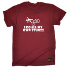 Rltw I Do All My Own Stunts Cycle - Mens Funny T-Shirt Tshirts