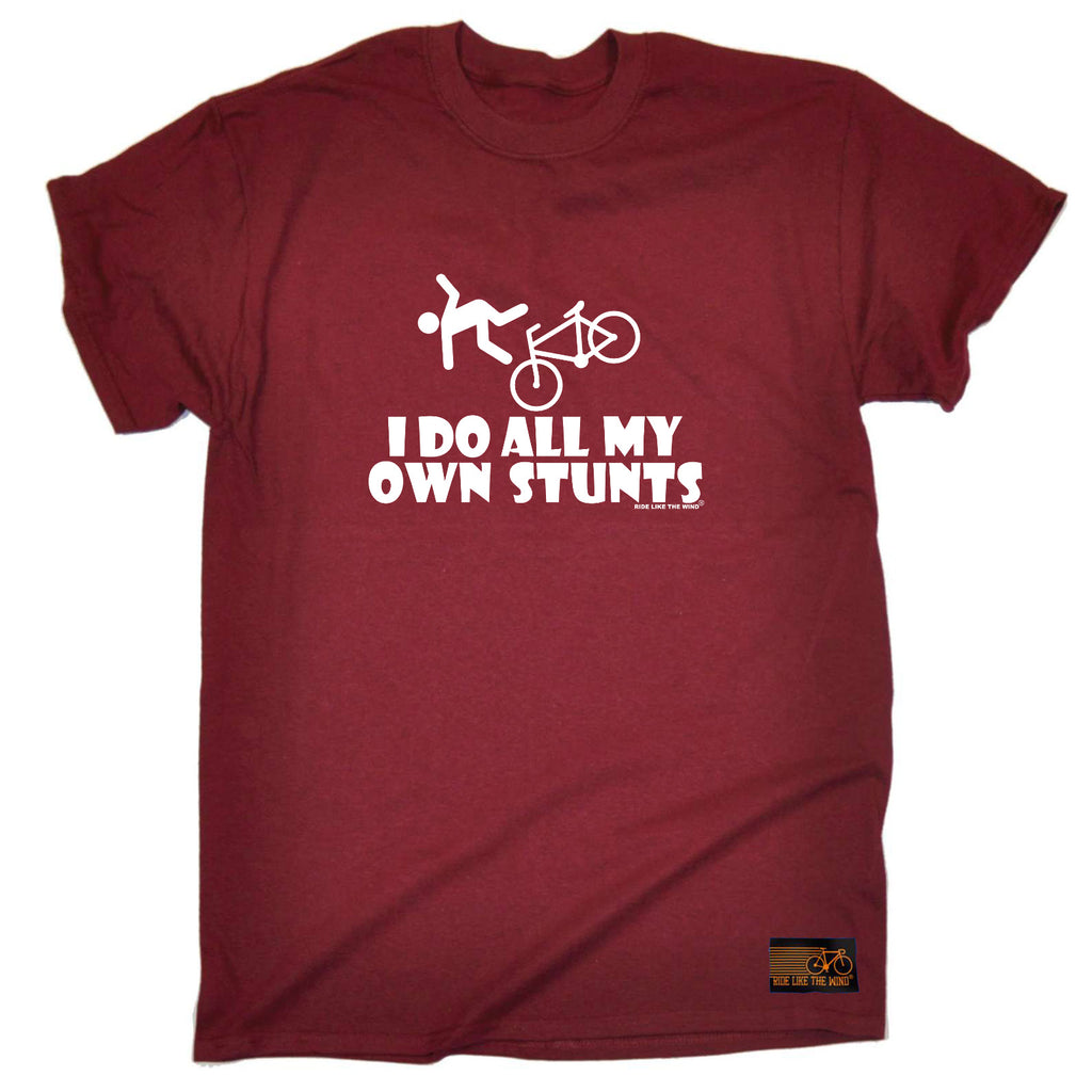 Rltw I Do All My Own Stunts Cycle - Mens Funny T-Shirt Tshirts