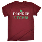 Drink Up Bitches St Patricks Day  - Mens Funny T-Shirt Tshirts