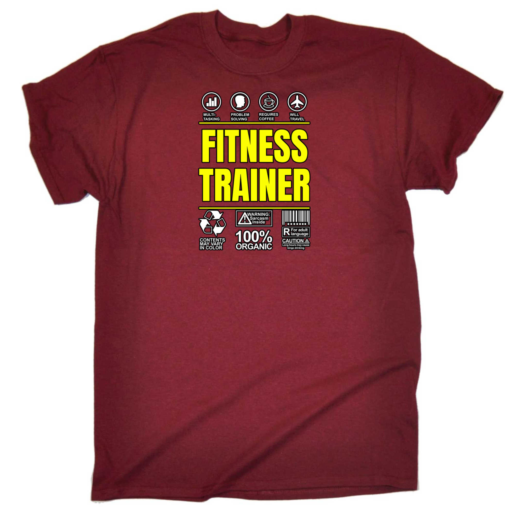 Fitness Trainer  Sarcastic Humour - Mens 123t Funny T-Shirt Tshirts