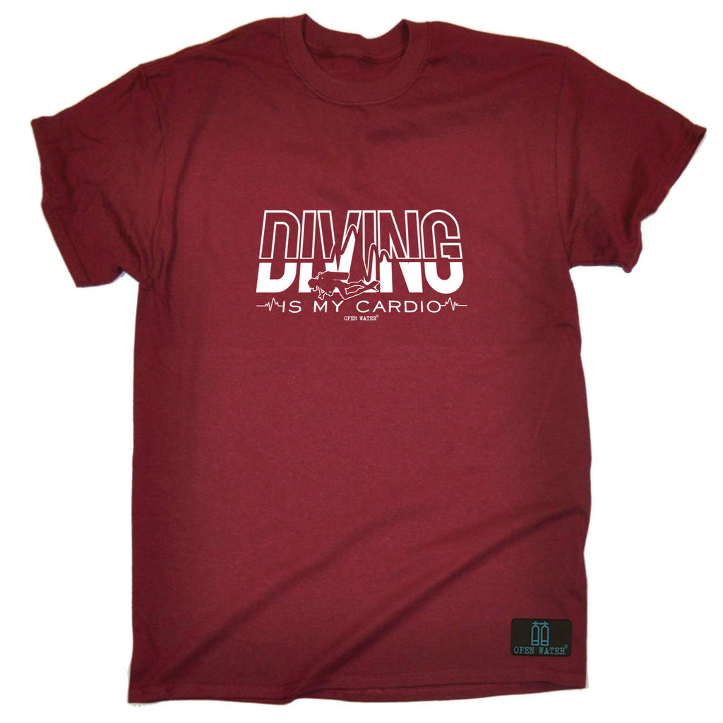 Ow Diving Is My Cardio - Mens Funny T-Shirt Tshirts