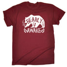 Bear Barly Awake - Mens Funny T-Shirt Tshirts