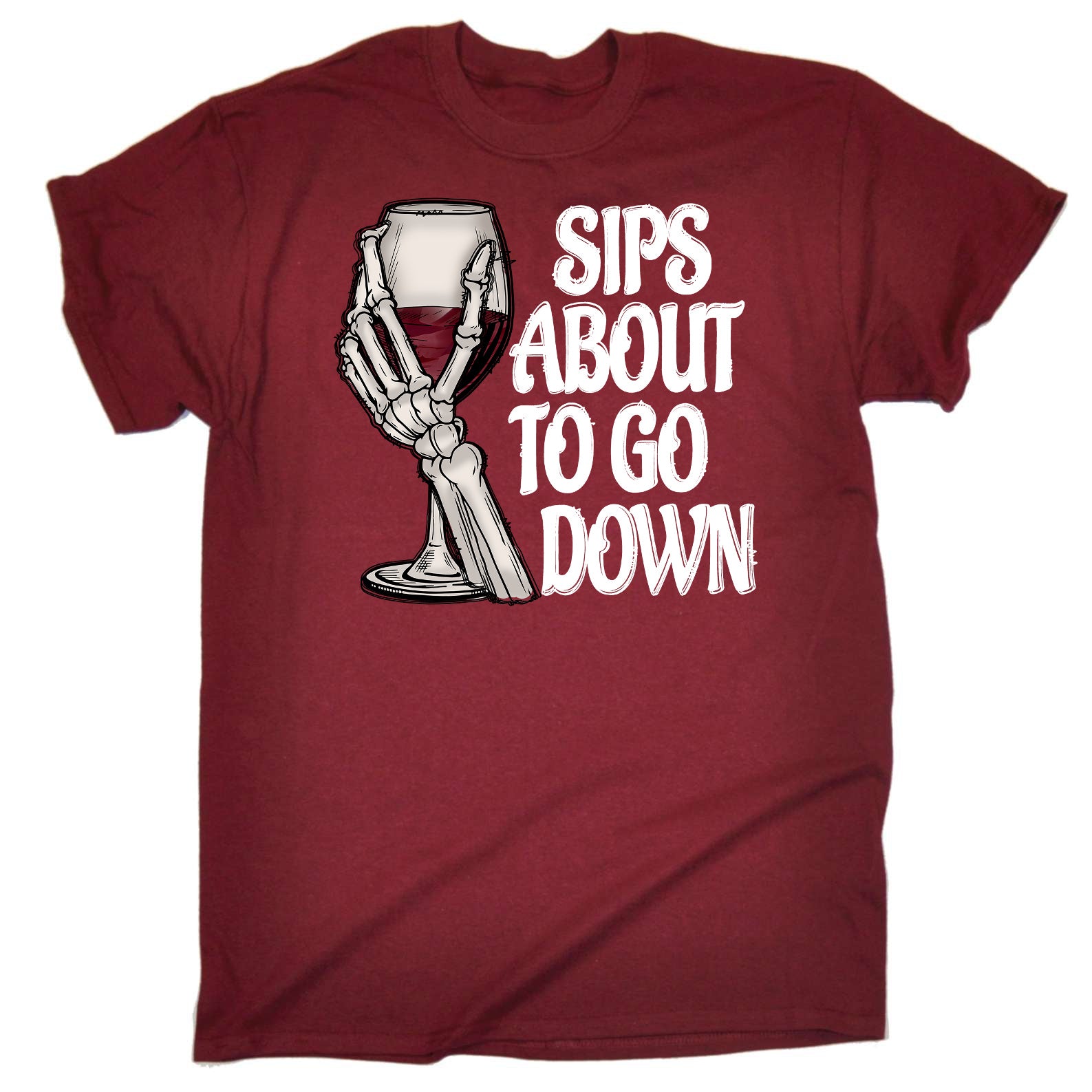 Sips About To Go Down Wind Drinking Alcohol - Mens Funny T-Shirt Tshirts