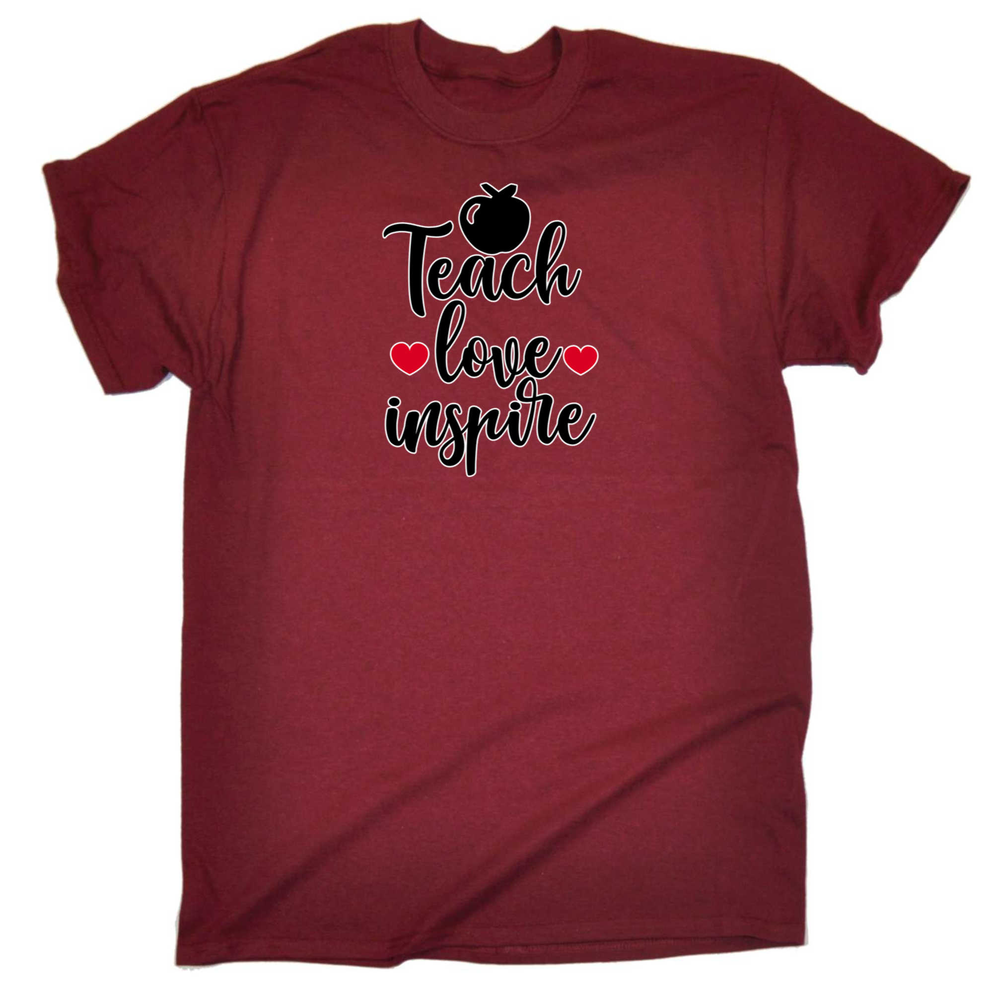 Teach Love Inspire Teacher School - Mens 123t Funny T-Shirt Tshirts