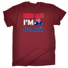 Kiss Me Im Australian Australia Flag Ozzie - Mens 123t Funny T-Shirt Tshirts