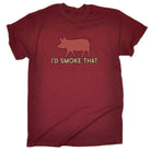 Id Smoke That Pig Chef Cooking Bacon - Mens 123t Funny T-Shirt Tshirts