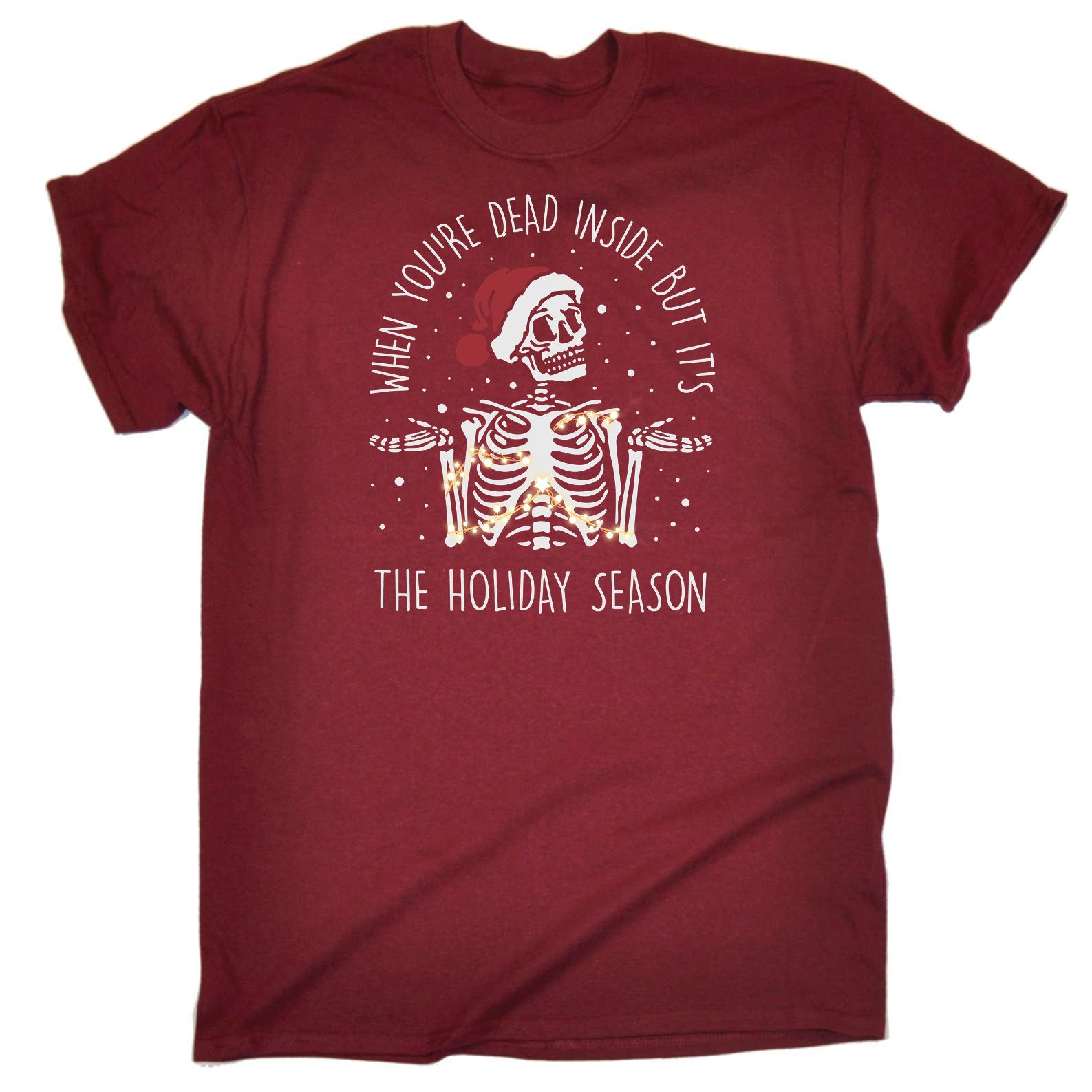 Christmas Dead Inside But Holiday Season - Mens Funny T-Shirt Tshirts