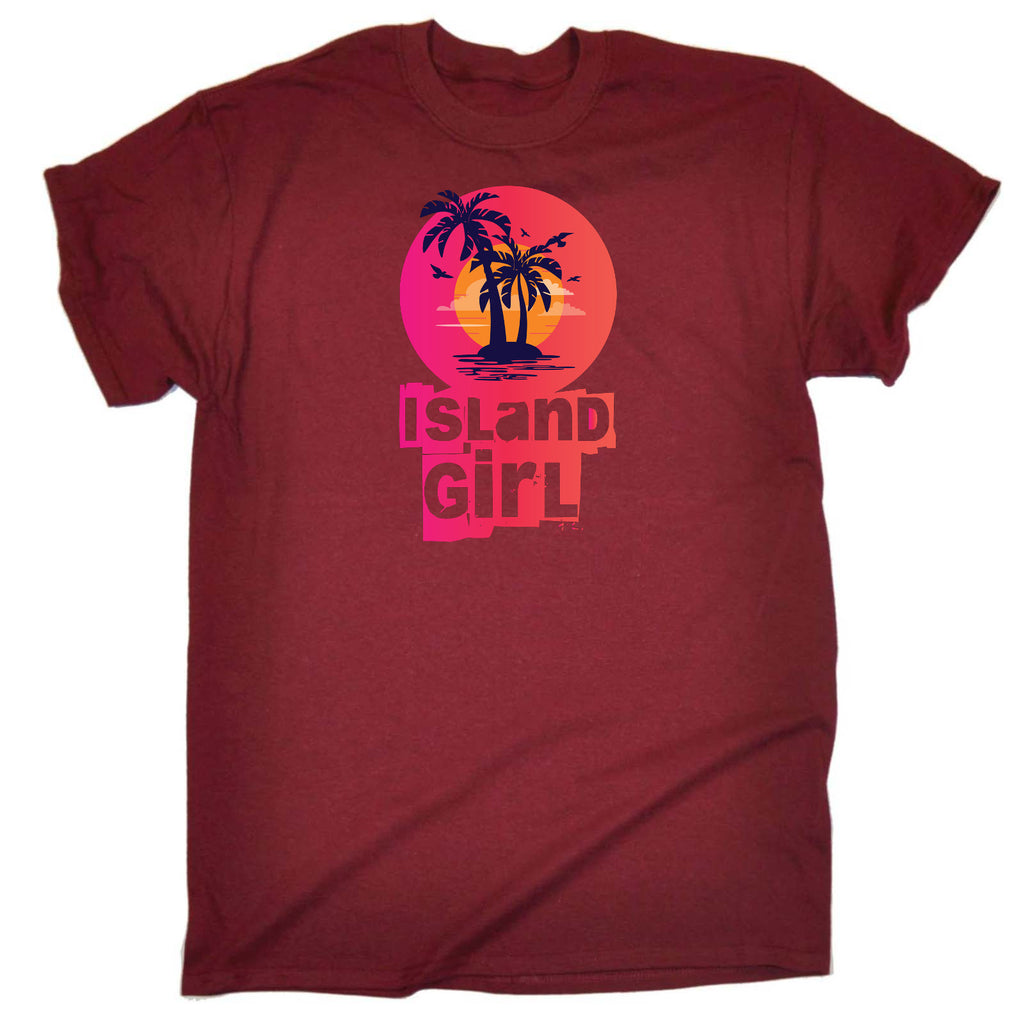 Island Girl Desert Stranded Fashion Palm Trees - Mens Funny T-Shirt Tshirts