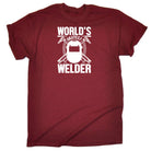 Worlds Okayest Welder Welding - Mens 123t Funny T-Shirt Tshirts