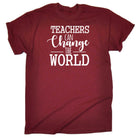 Teachers Can Change The World School - Mens 123t Funny T-Shirt Tshirts